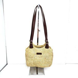 Vintage Rosetti Staw Woven Small Shoulder Hobo Bag Purse Y2K